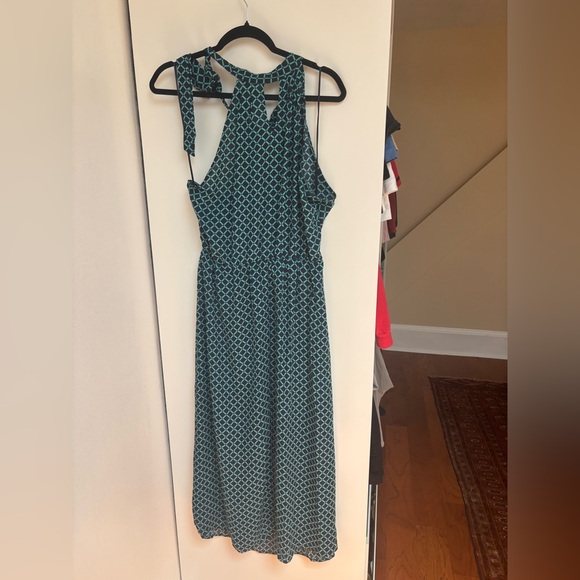 Maison Jules Teal Geometric Midi Dress - Picture 3 of 5